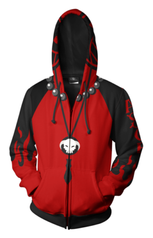 Portgas D Ace One Piece Zip Hoodie