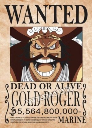 gol d roger wanted poster