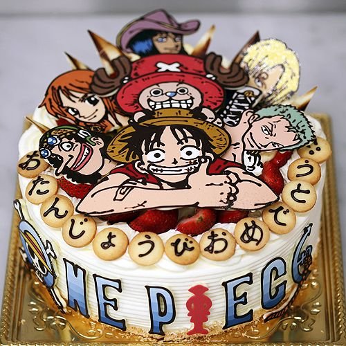 luffy birthday cake