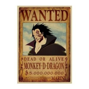 MONKEY D DRAGON WANTED POSTER