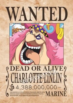 one piece big mom wanted poster