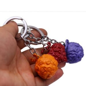 one piece devil fruit keychain