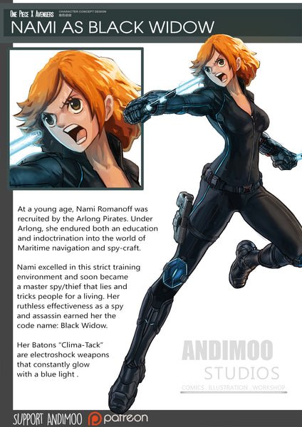 nami black widow avengers
