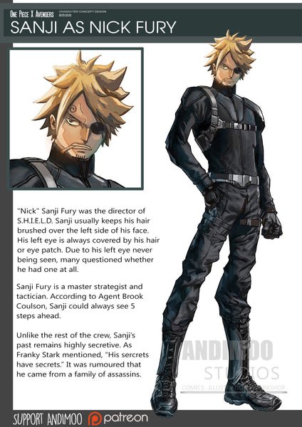 sanji nick fury avengers