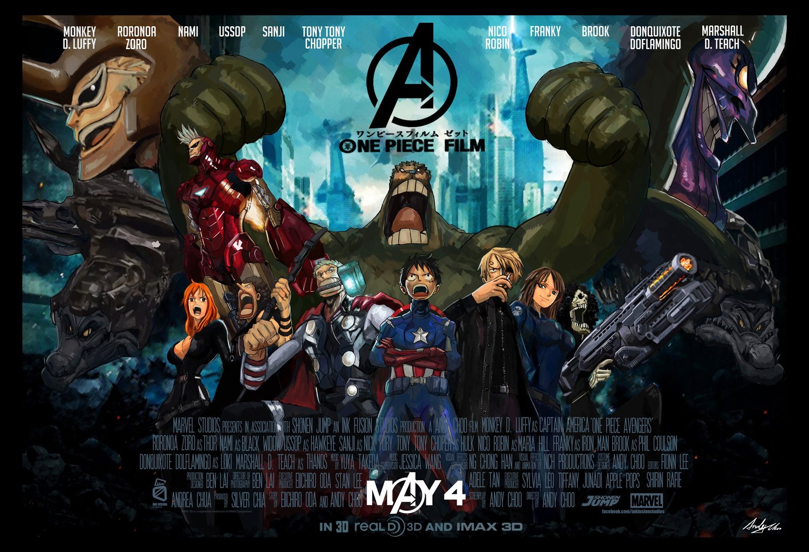 one piece avengers