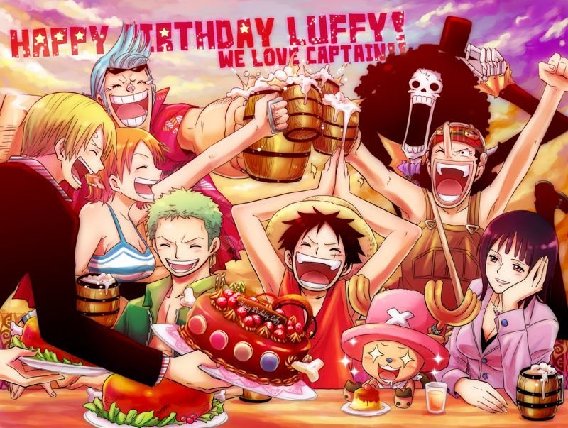 one piece luffy birthday