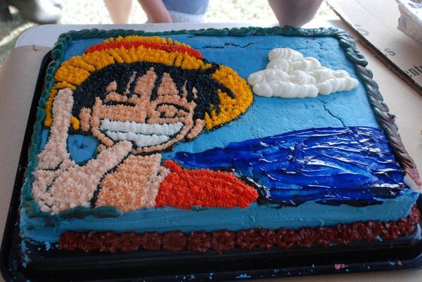 one piece luffy birthday cake