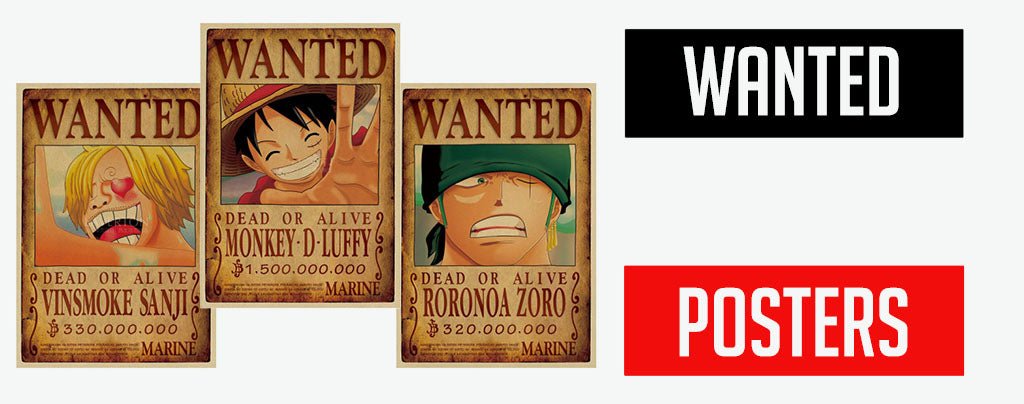 buy one piece wanted posters