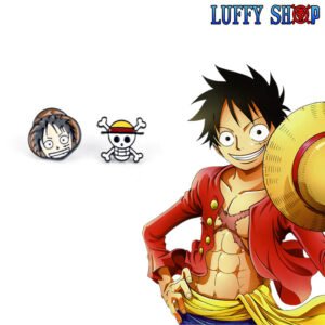 one piece anime earrings