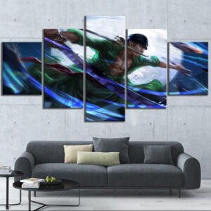 one piece zoro wall art