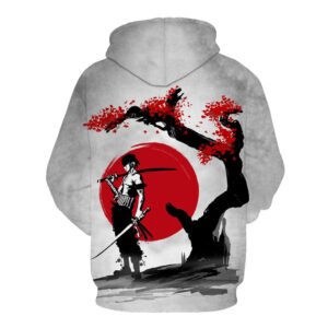 one piece red hoodie