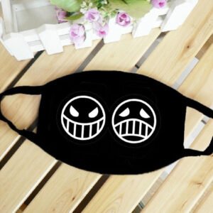 anime mouth mask black