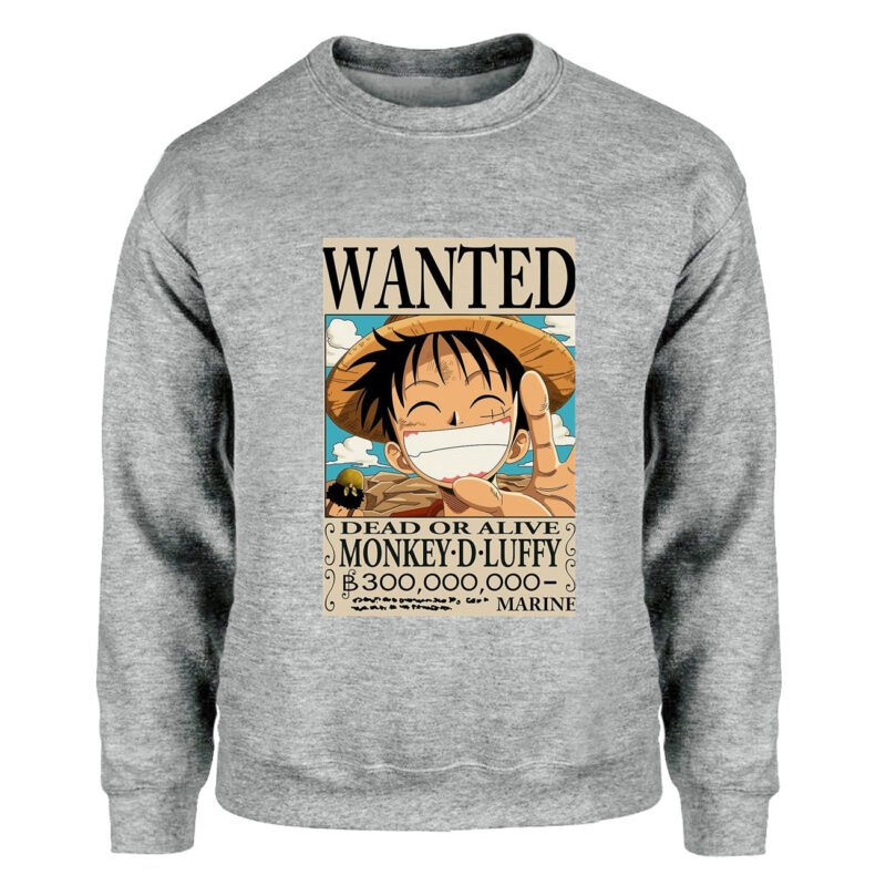 luffy wanted sweater