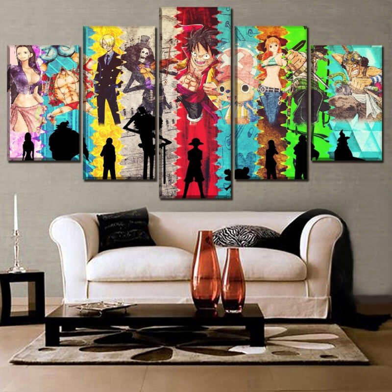 one piece team wall art canvas