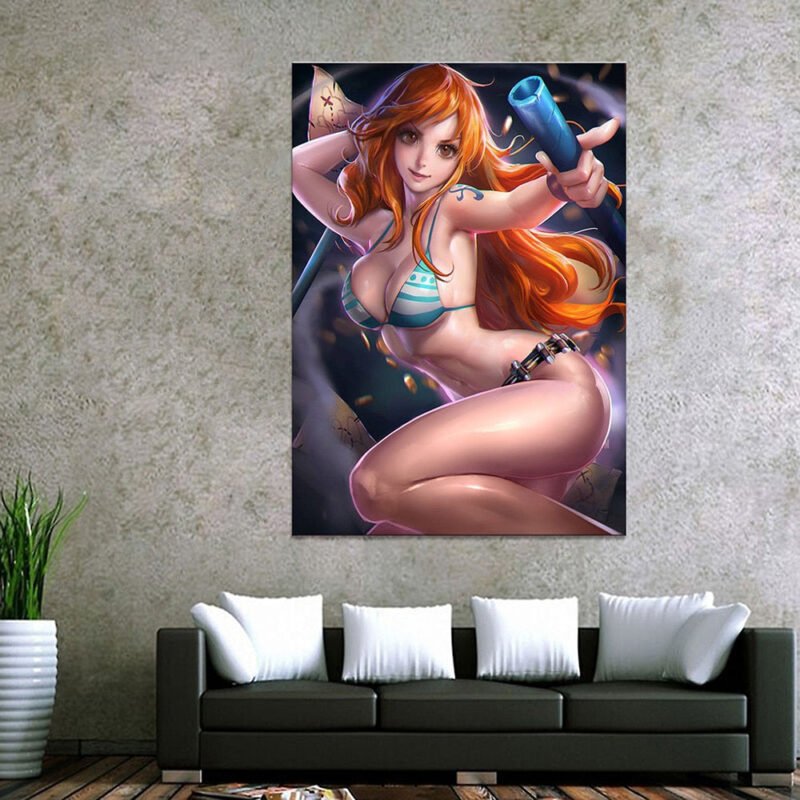 one piece wall art anime