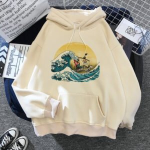 one piece wave hoodie