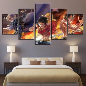 one piece luffy king of pirates canvas art