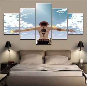 one piece ace canvas art