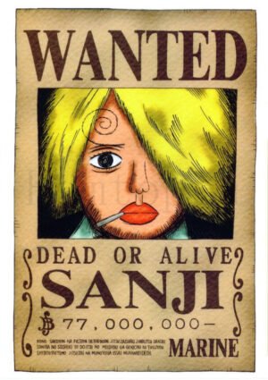 sanji bounty poster