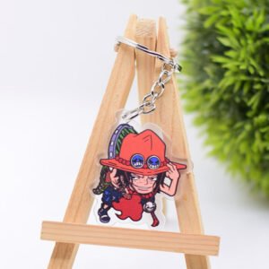 one piece ace keychain