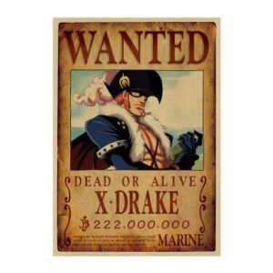 x drake wanted poster