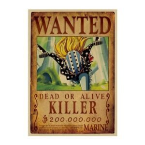 one piece killer wanted poster