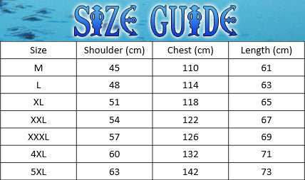 size guide polar jacket